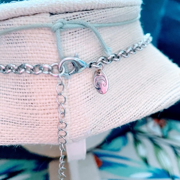 Charming Charlie beautiful aqua multi stone necklace - Picture 3 of 3